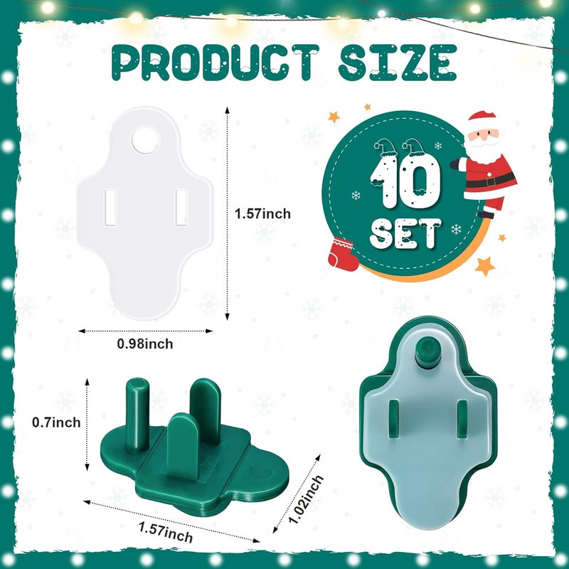 TTQ Set of 10 Weatherproof Gaskets and Plug Protector Covers,Outdoor/Indoor Extension Cord Outlet Gasket and Plugs Covers,Waterproof Outdoor Plug Protector for Electrical Outlets,Stop Gfcis from Tripping - Image 2